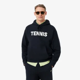 Hoodie met tennisprint