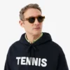 Hoodie met tennisprint