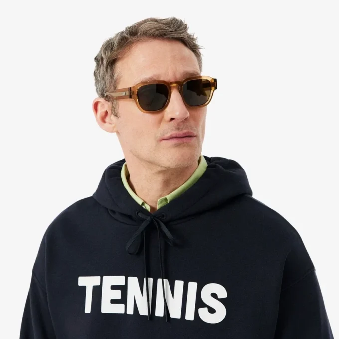 Hoodie met tennisprint