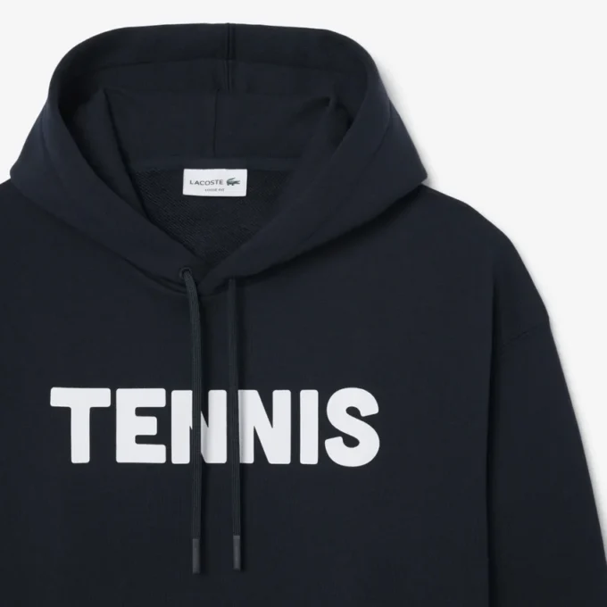 Hoodie met tennisprint