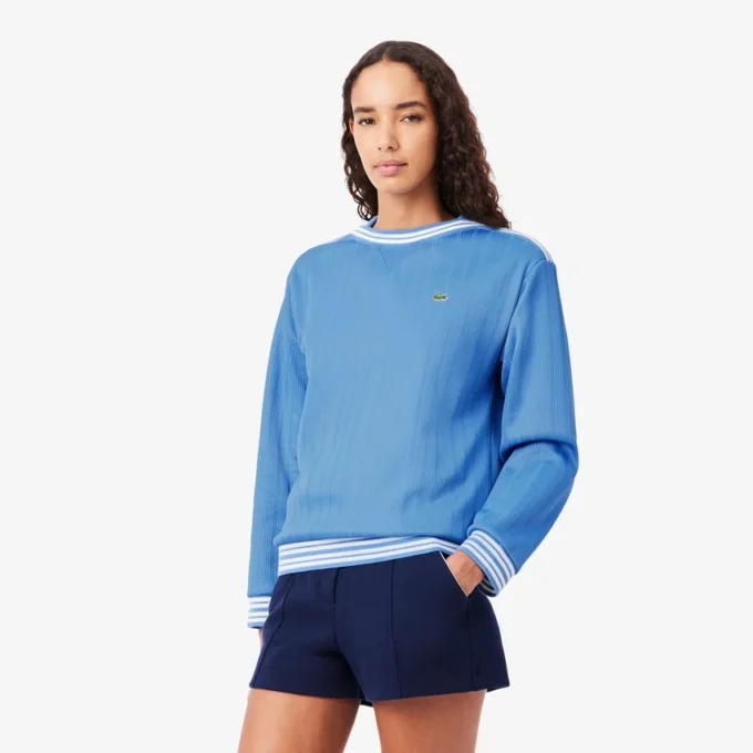 In Frankrijk gemaakt sweatshirt met boothals