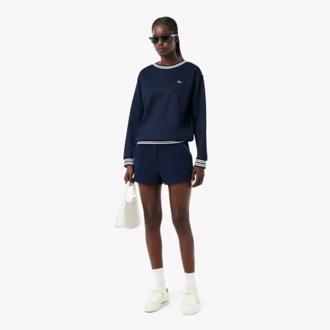 In Frankrijk gemaakt sweatshirt met boothals