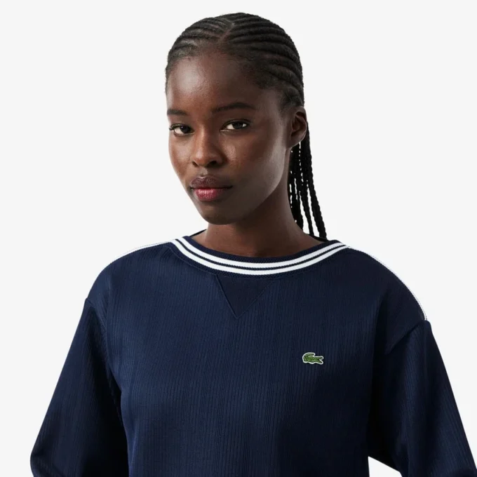 In Frankrijk gemaakt sweatshirt met boothals