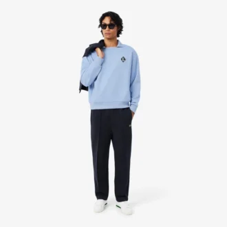 In Frankrijk gemaakt Sweatshirt met polokraag
