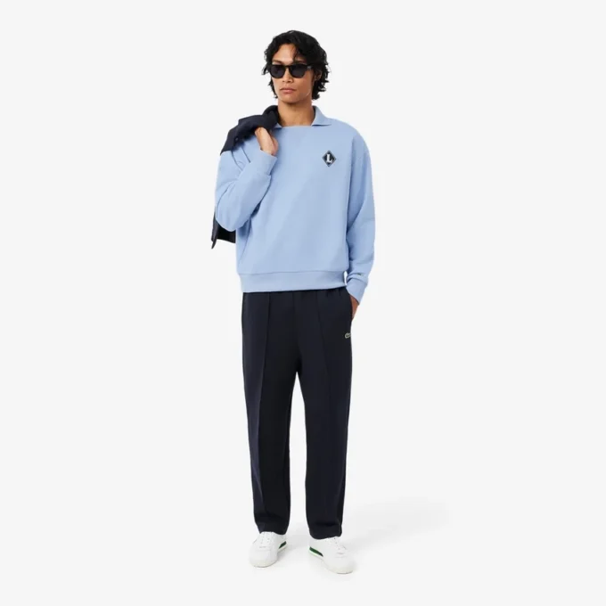 In Frankrijk gemaakt Sweatshirt met polokraag