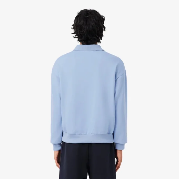 In Frankrijk gemaakt Sweatshirt met polokraag