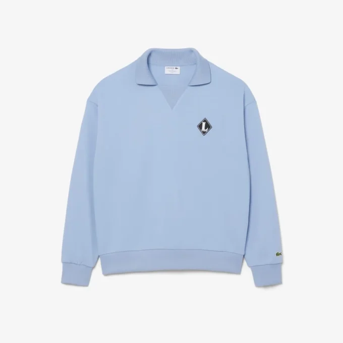 In Frankrijk gemaakt Sweatshirt met polokraag