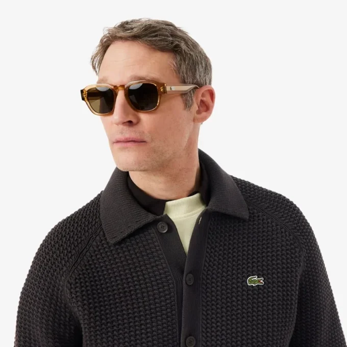 Jacket met grof gebreide textuur