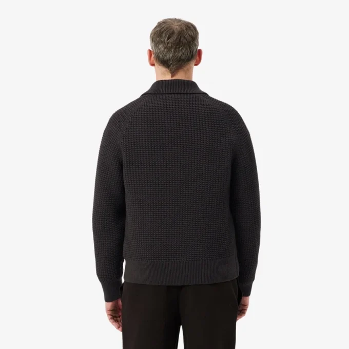 Jacket met grof gebreide textuur