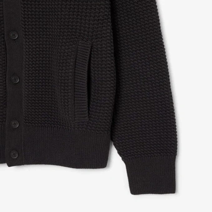 Jacket met grof gebreide textuur