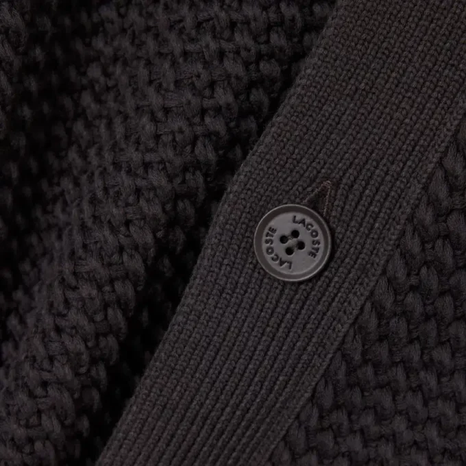 Jacket met grof gebreide textuur