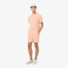 Jersey short met textuur