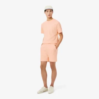 Jersey short met textuur