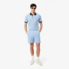 Jersey short met textuur