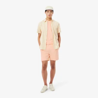 Jersey short met textuur