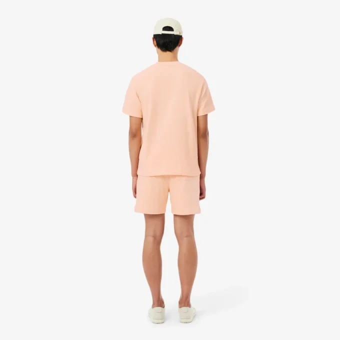 Jersey short met textuur