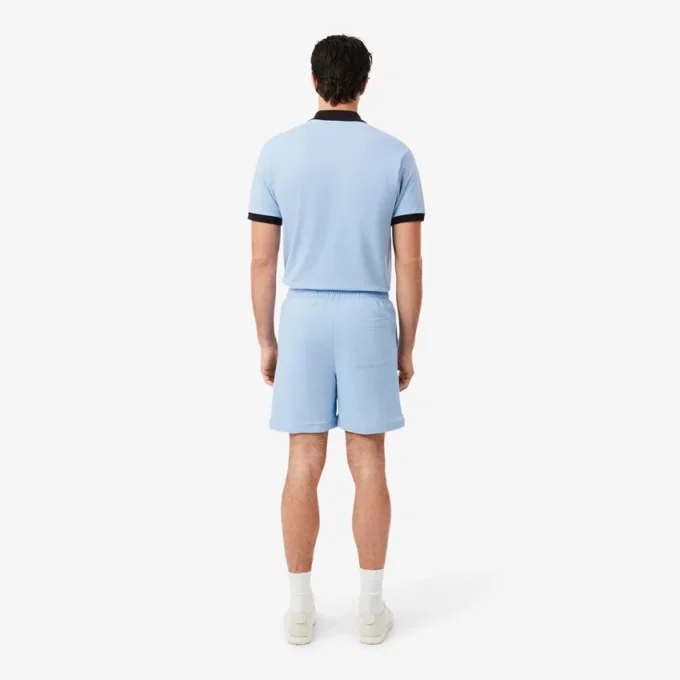 Jersey short met textuur