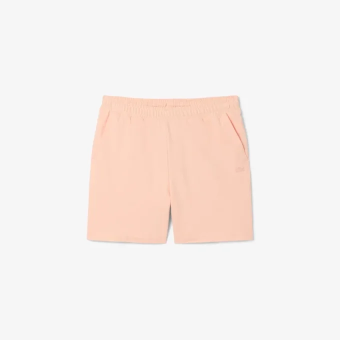 Jersey short met textuur