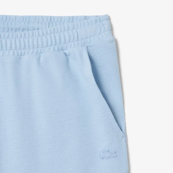 Jersey short met textuur