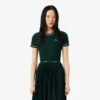 Jersey T-shirt met contrasterende rand voor dames