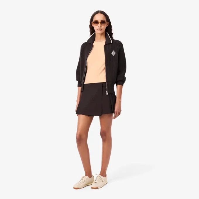 Jersey T-shirt met contrasterende rand voor dames