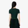 Jersey T-shirt met contrasterende rand voor dames