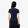Jersey T-shirt met contrasterende rand voor dames
