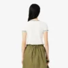 Jersey T-shirt met contrasterende rand voor dames