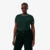 Jersey T-shirt met contrasterende rand voor dames
