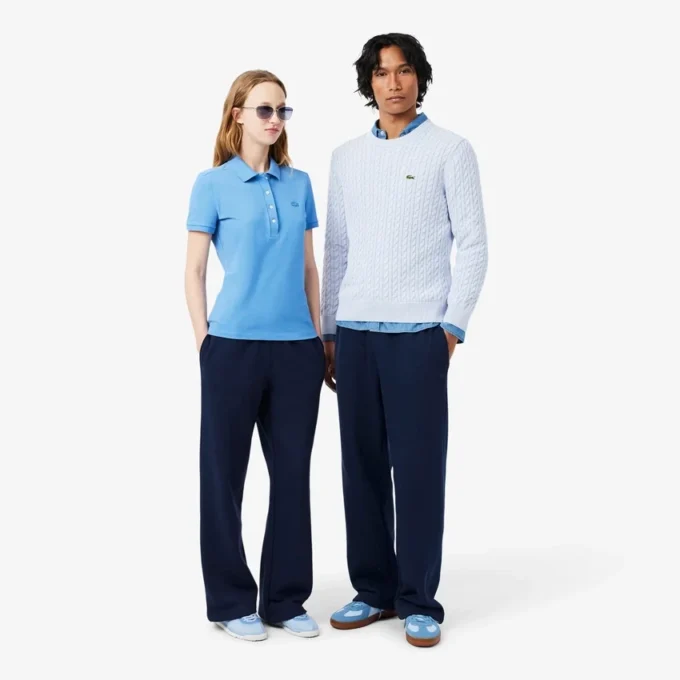 Joggingbroek van fleece met losse pasvorm