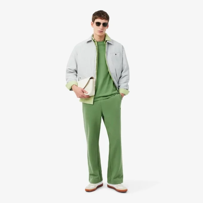 Joggingbroek van fleece met losse pasvorm
