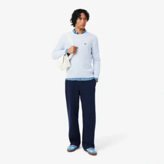 Joggingbroek van fleece met losse pasvorm