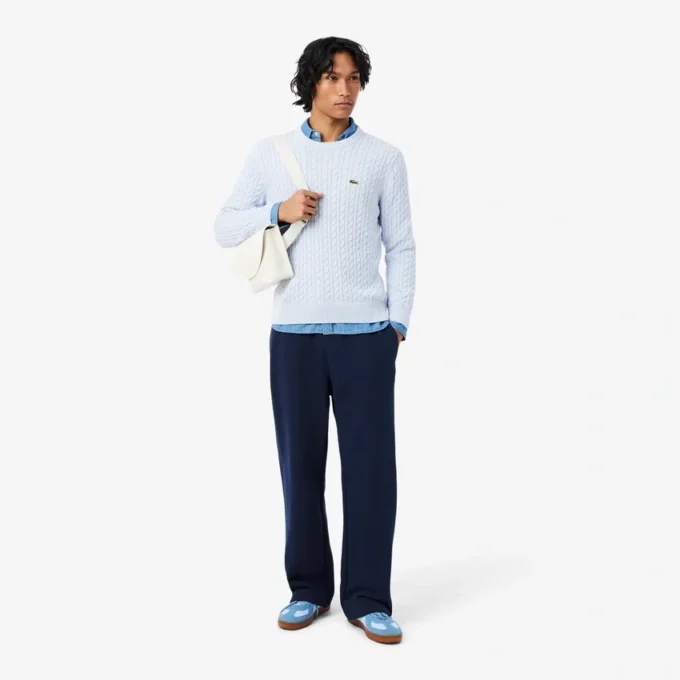 Joggingbroek van fleece met losse pasvorm