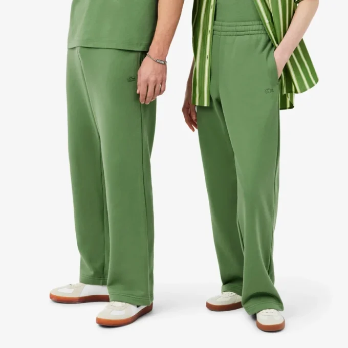 Joggingbroek van fleece met losse pasvorm