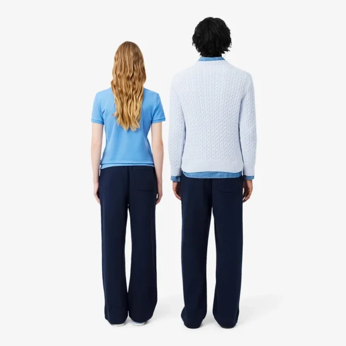 Joggingbroek van fleece met losse pasvorm