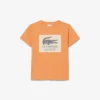 Katoen T-shirt met badge-accent