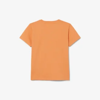 Katoen T-shirt met badge-accent