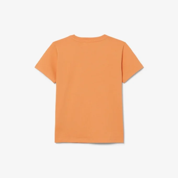 Katoen T-shirt met badge-accent