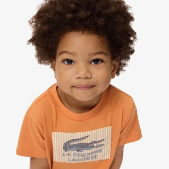 Katoen T-shirt met badge-accent