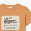 Katoen T-shirt met badge-accent