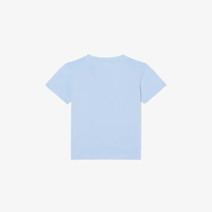 Katoen T-shirt met badge-accent