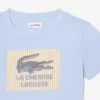 Katoen T-shirt met badge-accent