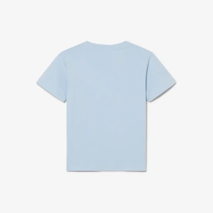 Katoen T-shirt met badge-accent
