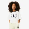 Katoen T-shirt met contrasterend embleem