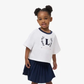 Katoen T-shirt met contrasterend embleem
