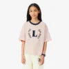 Katoen T-shirt met contrasterend embleem