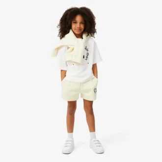 Katoen T-shirt met contrasterend embleem