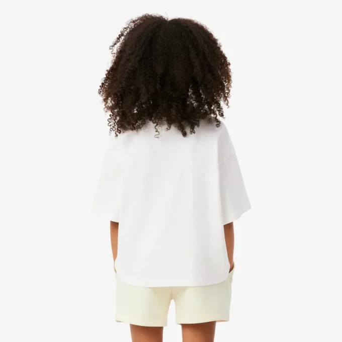 Katoen T-shirt met contrasterend embleem