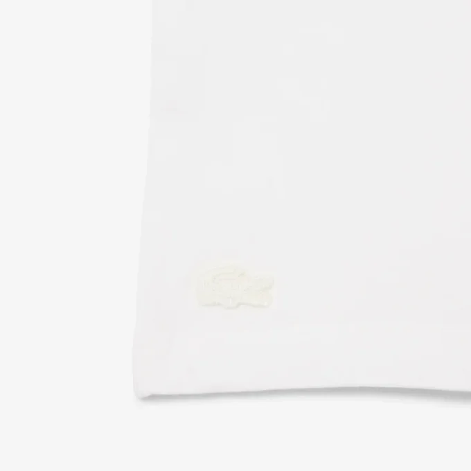 Katoen T-shirt met contrasterend embleem