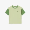 Katoen T-shirt met contrasterende rand